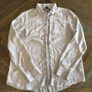 Armani Exchange Women’s Gray Blouse Size Large Long Sleeve Casual Top